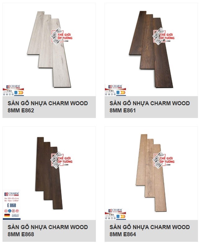Giới Thiệu Sàn Gỗ Nhựa CHARM WOOD 8mm