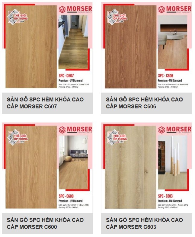 Sàn Gỗ SPC Hèm Khóa MORSER