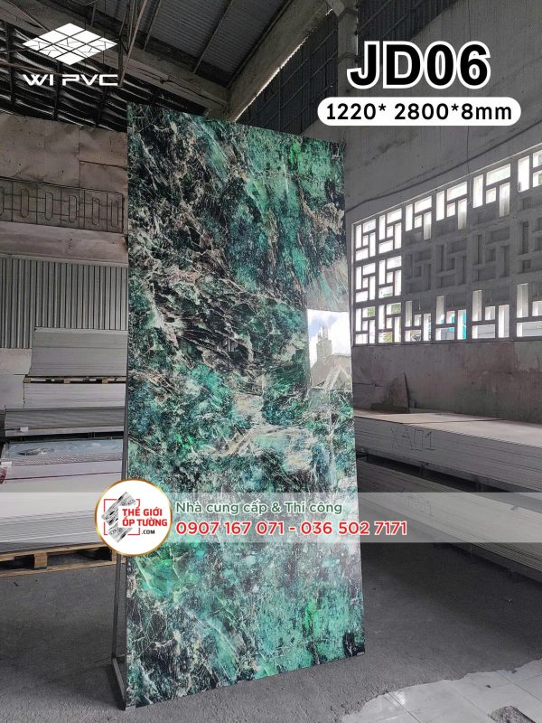 Tấm ốp tường than tre vân đá cẩm thạch JD06
