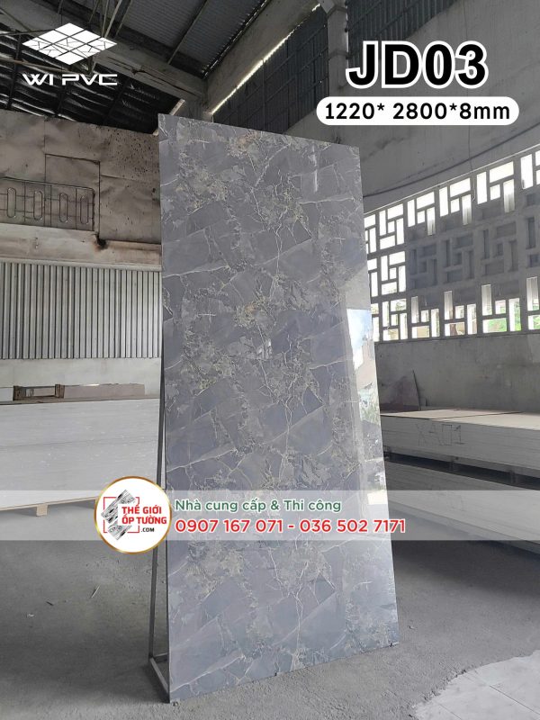 Tấm ốp tường than tre vân đá cẩm thạch JD03