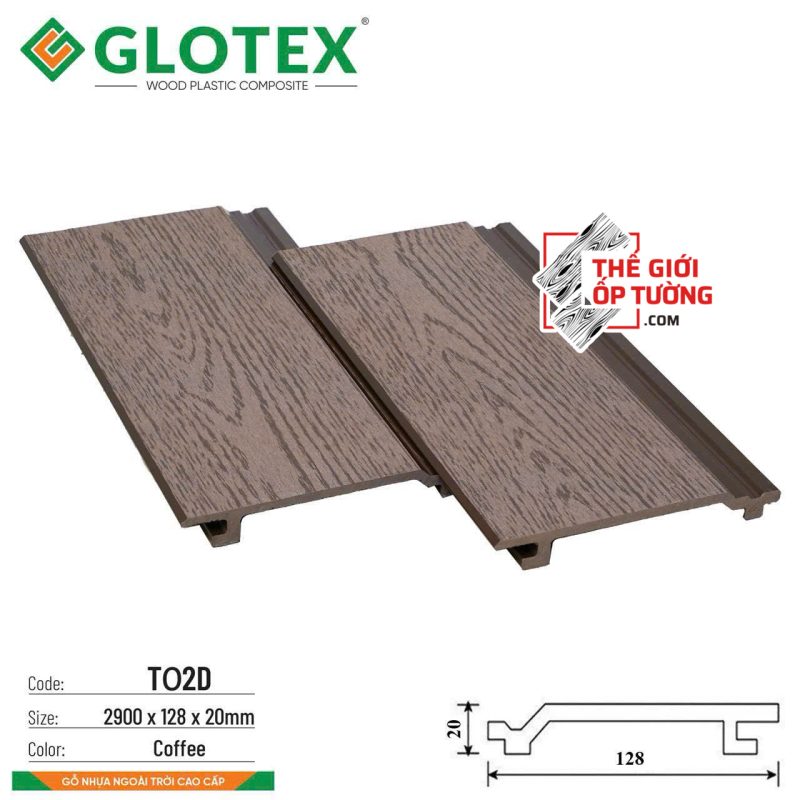 Tấm Ốp Gỗ Nhựa Ngoài Trời Glotex