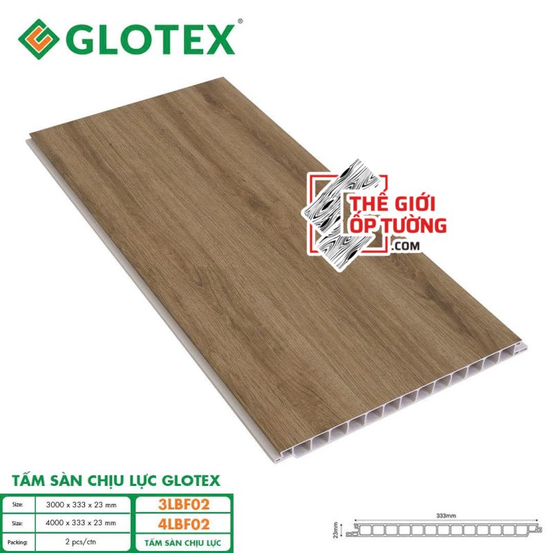 Tấm Sàn Chịu Lực Glotex Vân Gỗ 02