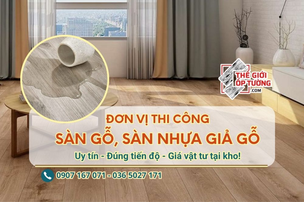 Đơn vị thi công sàn gỗ, sàn nhựa giả gỗ tại Tphcm