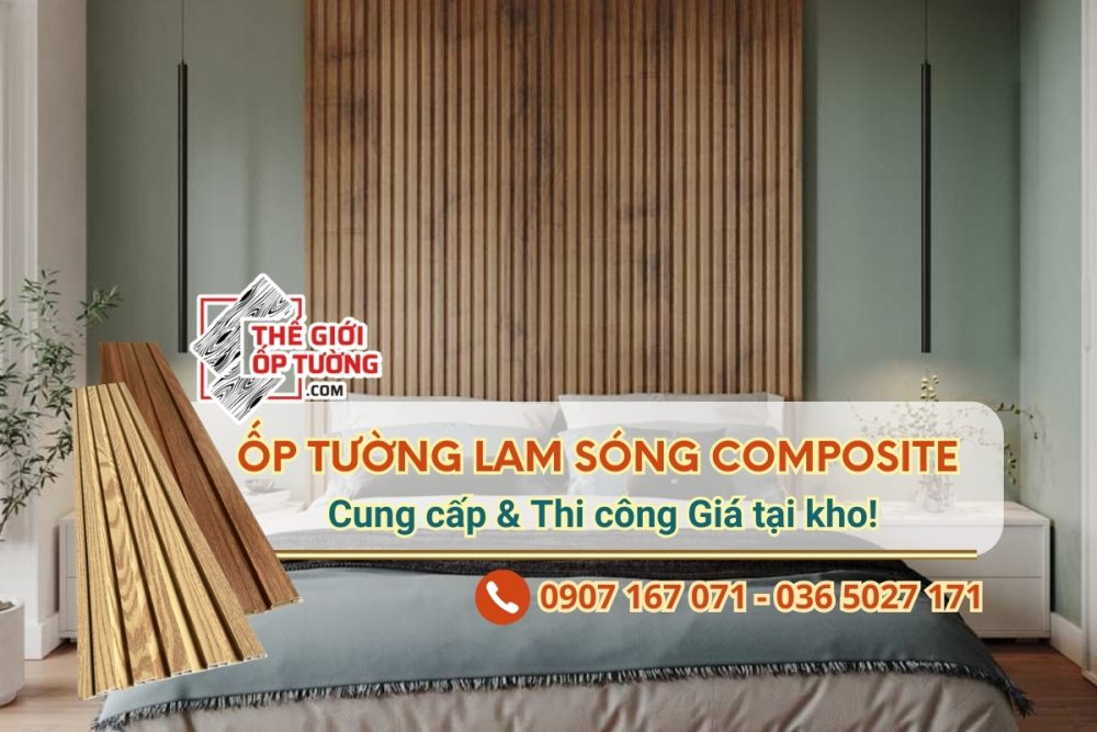 THẾ GIỚI ỐP TƯỜNGNhà Cung Cấp và Thi Công Lam Sóng Ốp Tường Composite