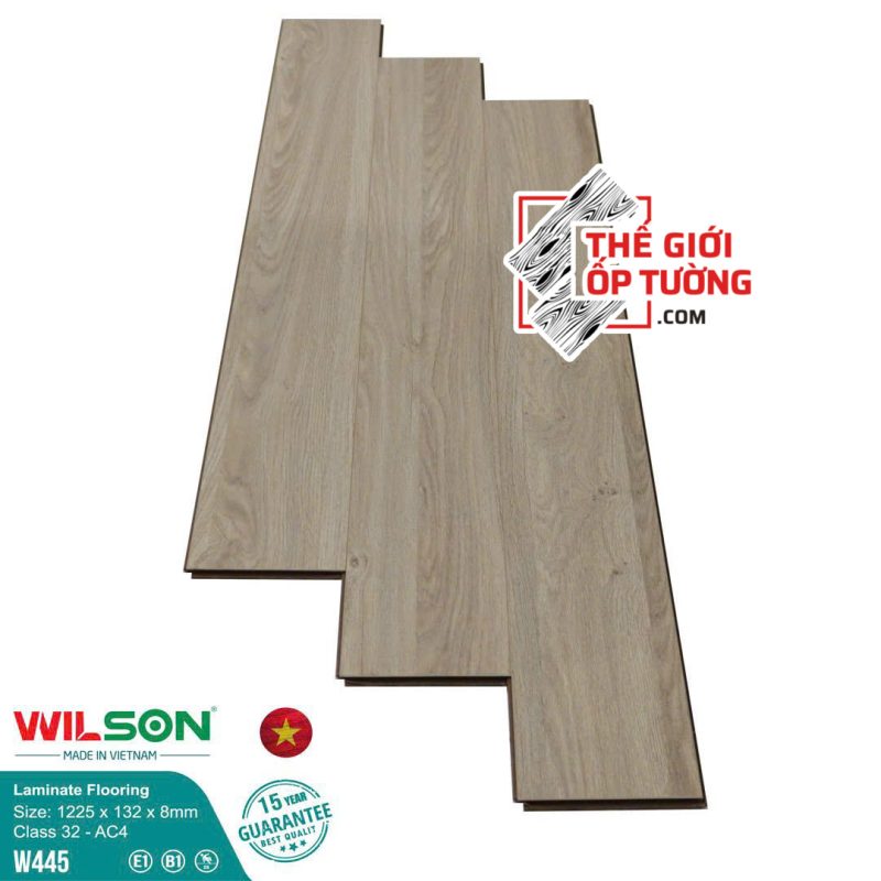 Sàn Gỗ Laminate Wilson 8mm tiêu chuẩn châu Âu 445
