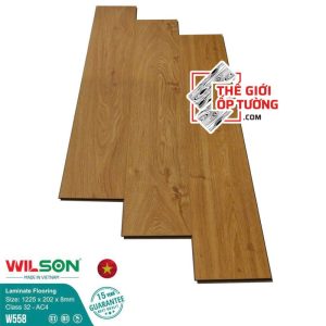Sàn Gỗ Laminate Wilson 8mm tiêu chuẩn châu Âu 558