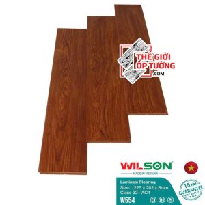 Sàn Gỗ Laminate Wilson 8mm tiêu chuẩn châu Âu 554