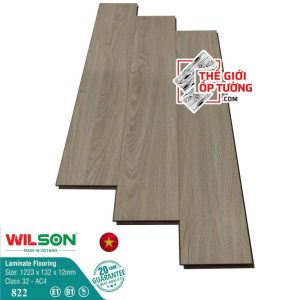 Sàn Gỗ Laminate Wilson 12mm tiêu chuẩn châu Âu 822