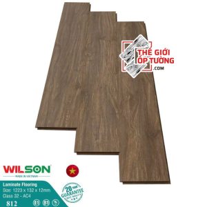 Sàn Gỗ Laminate Wilson 12mm tiêu chuẩn châu Âu 812