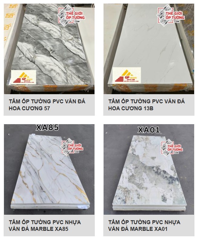 Tấm ốp tường giả đá hoa cương, Ốp tường nhựa giả đá PVC, tấm ốp vân đá marble