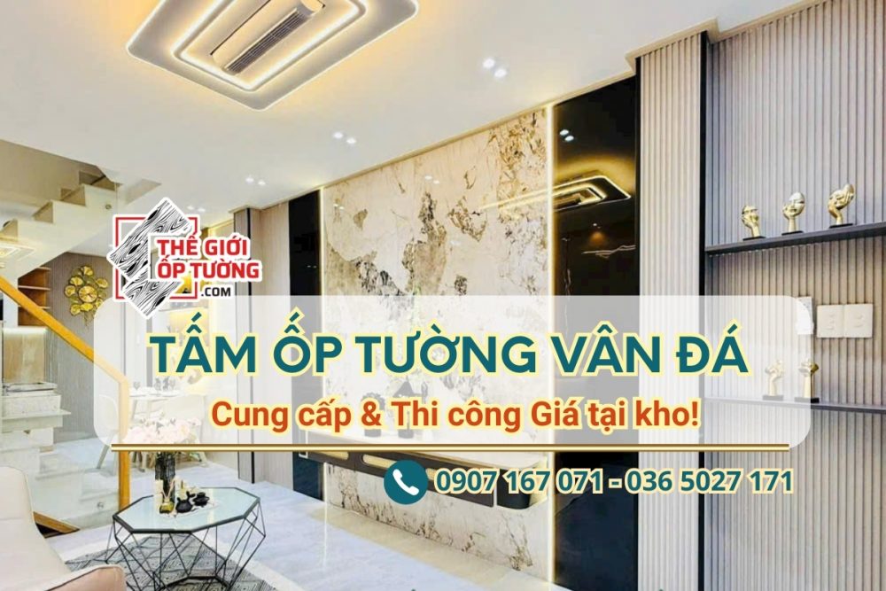 Tấm ốp tường giả đá hoa cương
