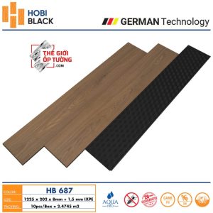 Sàn Gỗ Cốt Đen HOBI Black 687 - công nghệ sàn gỗ Đức