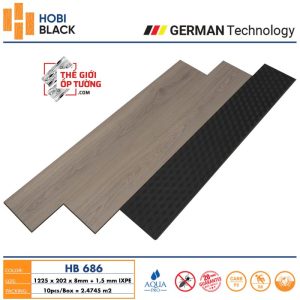 Sàn Gỗ Cốt Đen HOBI Black 686 - công nghệ sàn gỗ Đức