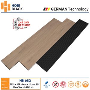 Sàn Gỗ Cốt Đen HOBI Black 682 - công nghệ sàn gỗ Đức