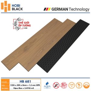 Sàn Gỗ Cốt Đen HOBI Black 681 - công nghệ sàn gỗ Đức