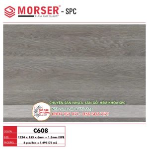 Sàn Gỗ SPC Hèm Khóa Cao Cấp MORSER C608