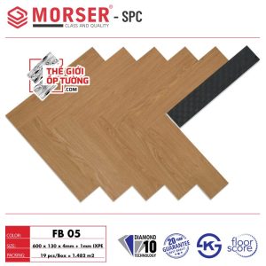 Sàn Gỗ Xương Cá SPC Hèm Khóa Cao Cấp MORSER 05