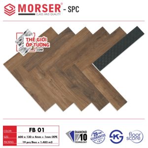 Sàn Gỗ Xương Cá SPC Hèm Khóa Cao Cấp MORSER 01
