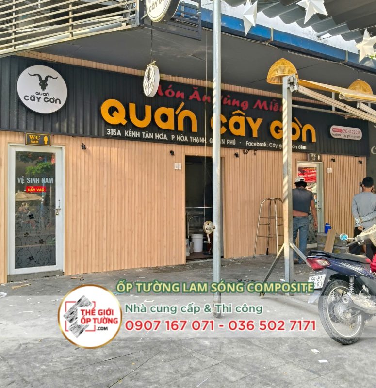 Thế Giới Ốp Tường tự hào là đơn vị phân phối và thi công các dòng sản phẩm Tấm ốp tường sàn composite ngoài trời chính hãng