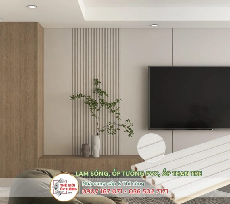 Top 10 cách phối vách ốp tường phòng khách cho nhà đẹp ấn tượng