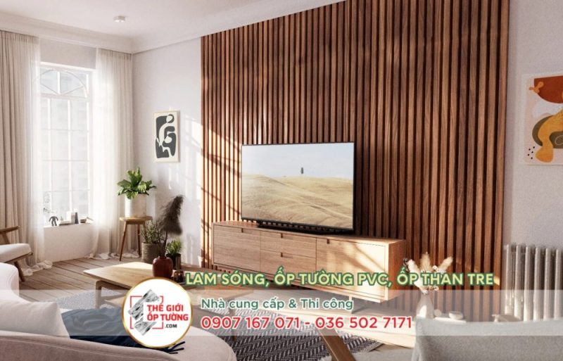  phối vách ốp tường phòng khách cho nhà đẹp