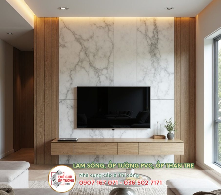 Xu Hướng Ốp Tường Phòng Khách Hiện Đại