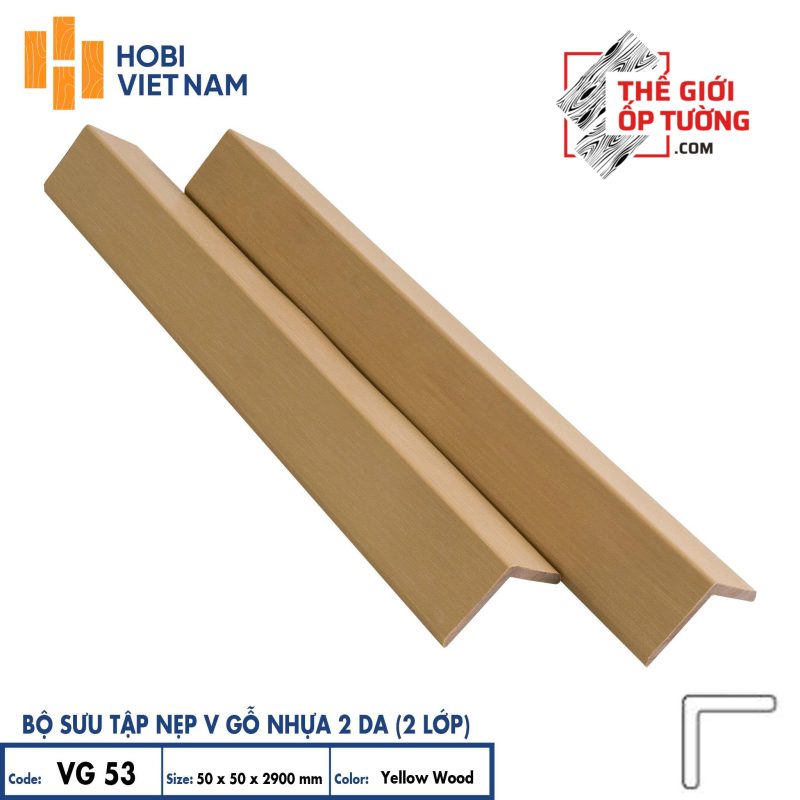 Sàn gỗ nhựa ngoài trời 2 da cao cấp HOBI - nẹp V