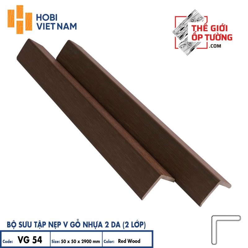 Sàn gỗ nhựa ngoài trời 2 da cao cấp HOBI - nẹp V