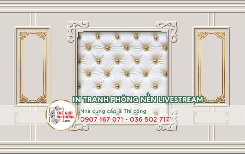 Phông nền in tranh vải mực UV – Sự lựa chọn tối ưu cho mọi phòng livestream