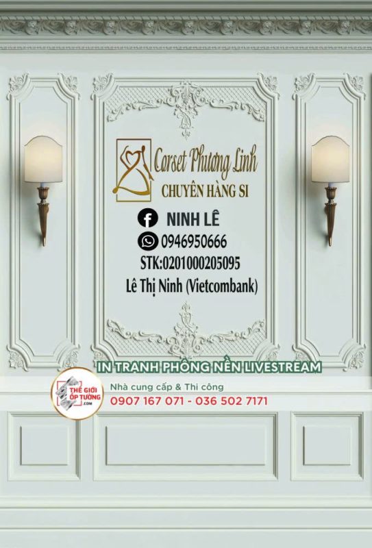 Thiết kế phông nền phòng live theo yêu cầu