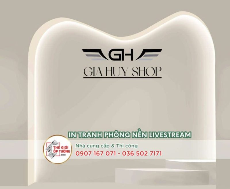 Thiết kế phông nền phòng live theo yêu cầu