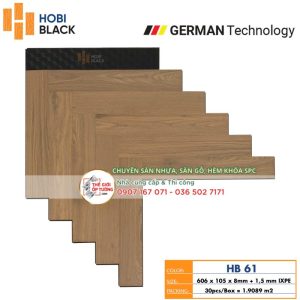 Sàn Gỗ Xương Cá Cốt Đen HOBI Black 61 - sàn gỗ Đức