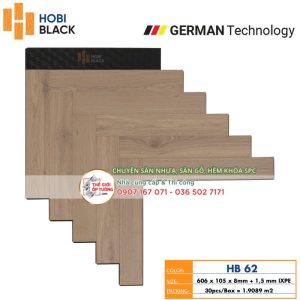 Sàn Gỗ Xương Cá Cốt Đen HOBI Black 62 - sàn gỗ Đức