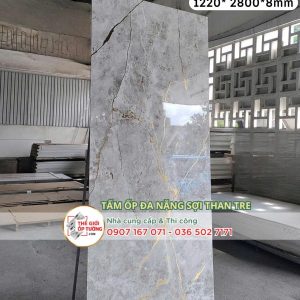 Tấm ốp tường than tre vân đá cẩm thạch JD09