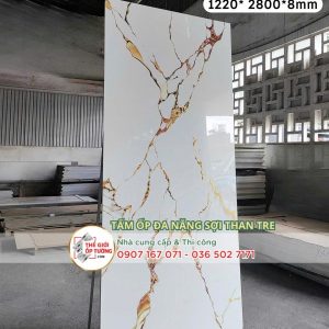 Tấm ốp tường than tre vân đá cẩm thạch JD10