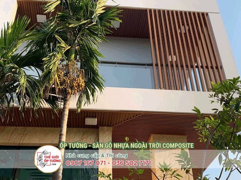 Tác dụng mái hiên gỗ nhựa ngoài trời, thi công mái hiên gỗ composite có bền không?