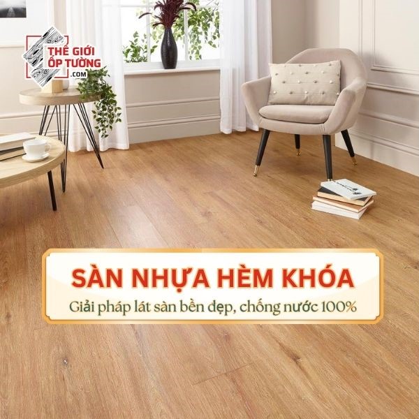 sàn nhựa hèm khóa spc thế giới ốp tường