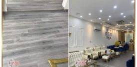 Thi công ốp tường PVC, Sàn nhựa gỗ hèm khóa cho trung tâm nha khoa quận 10 HCM
