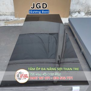 Tấm ốp tường than tre cao cấp gương đen JGD