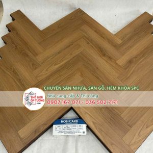 Sàn Gỗ Xương Cá Hobi Wood 12mm tiêu chuẩn xanh CARB P2 - 992