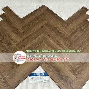 Sàn Gỗ Xương Cá Hobi Wood 12mm tiêu chuẩn xanh CARB P2 - 991