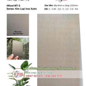[Vân kim loại] Ốp Tường Than Tre iWood chính hãng giá tốt