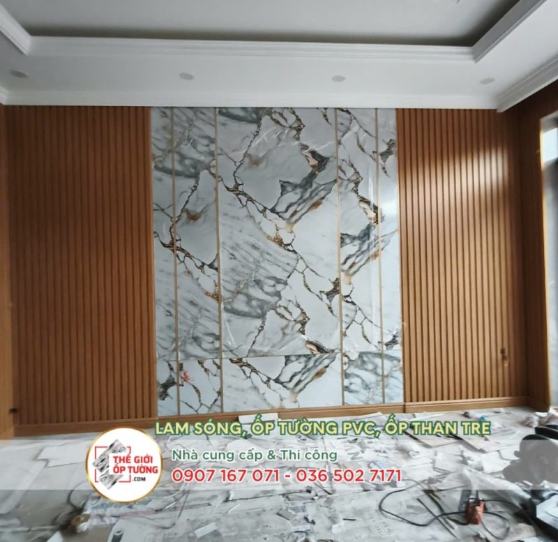 Kho thi công ốp tường Nano - PVC - gỗ nhựa tại Tân Thới Hiệp Quận 12 