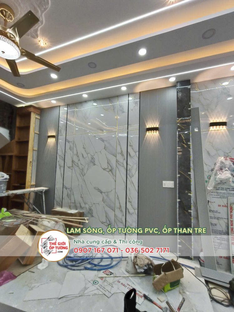 Dịch vụ thi công ốp tường trọn gói tại Quận 12 - TP.HCM