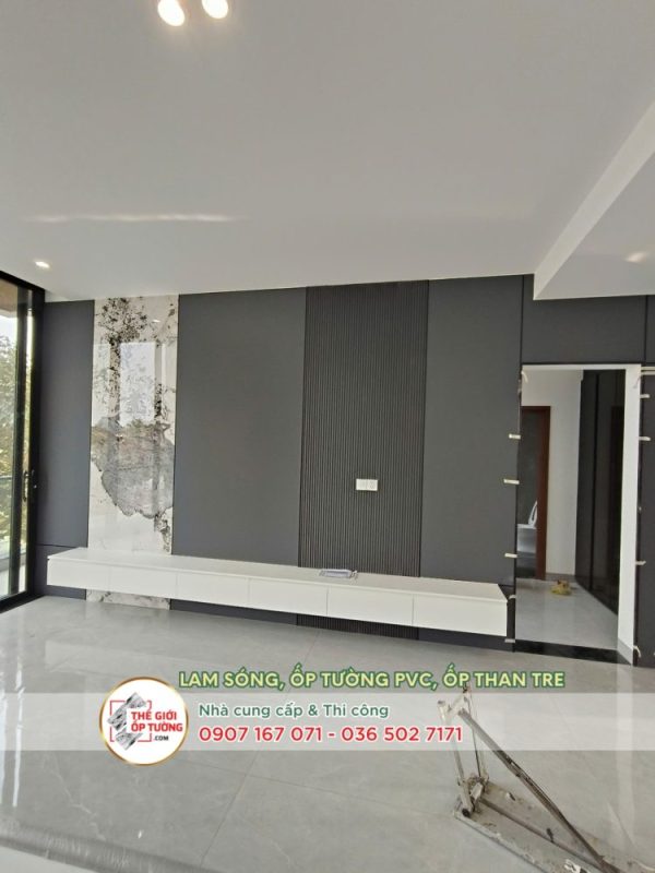 ốp tường Nano - PVC - gỗ nhựa tại Quận 12 