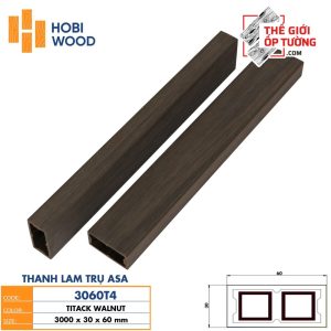 Thanh Lam Trụ Gỗ Nhựa Ngoài Trời ASA HobiWood