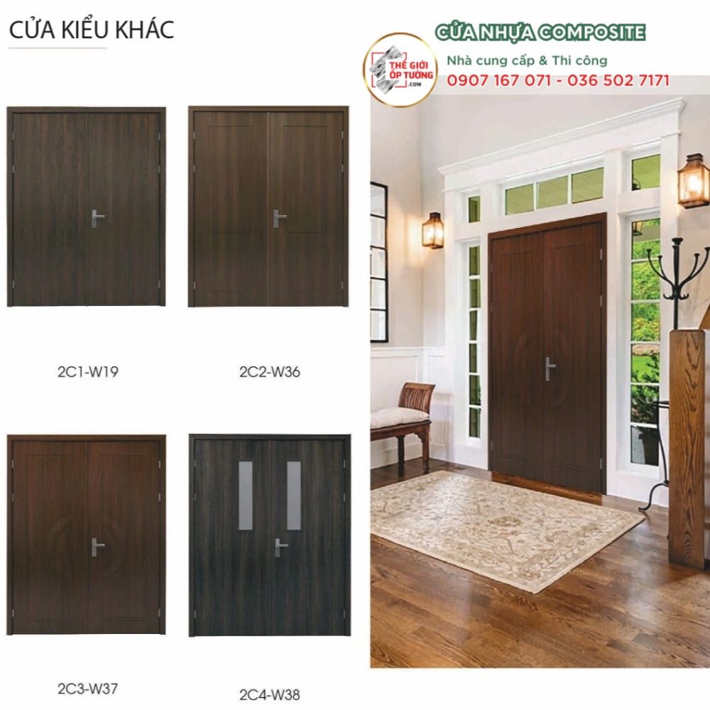 Mẫu Cửa Kiểu - Cửa Nhựa Composite cao cấp PIMA