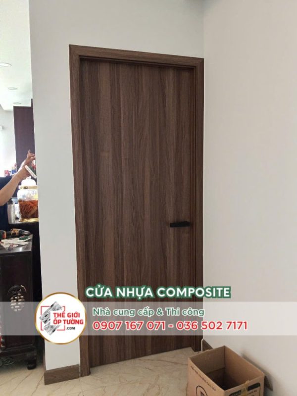 Lắp cửa gỗ nhựa chống cháy - Cửa nhựa composite chính hãng