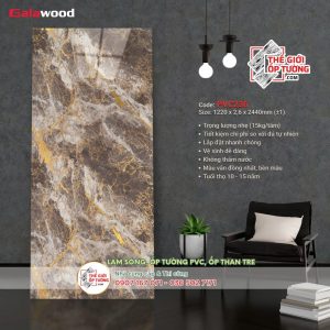 Tấm ốp tường PVC nhựa vân đá Galawood 236