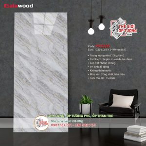 Tấm ốp tường PVC nhựa vân đá Galawood 235